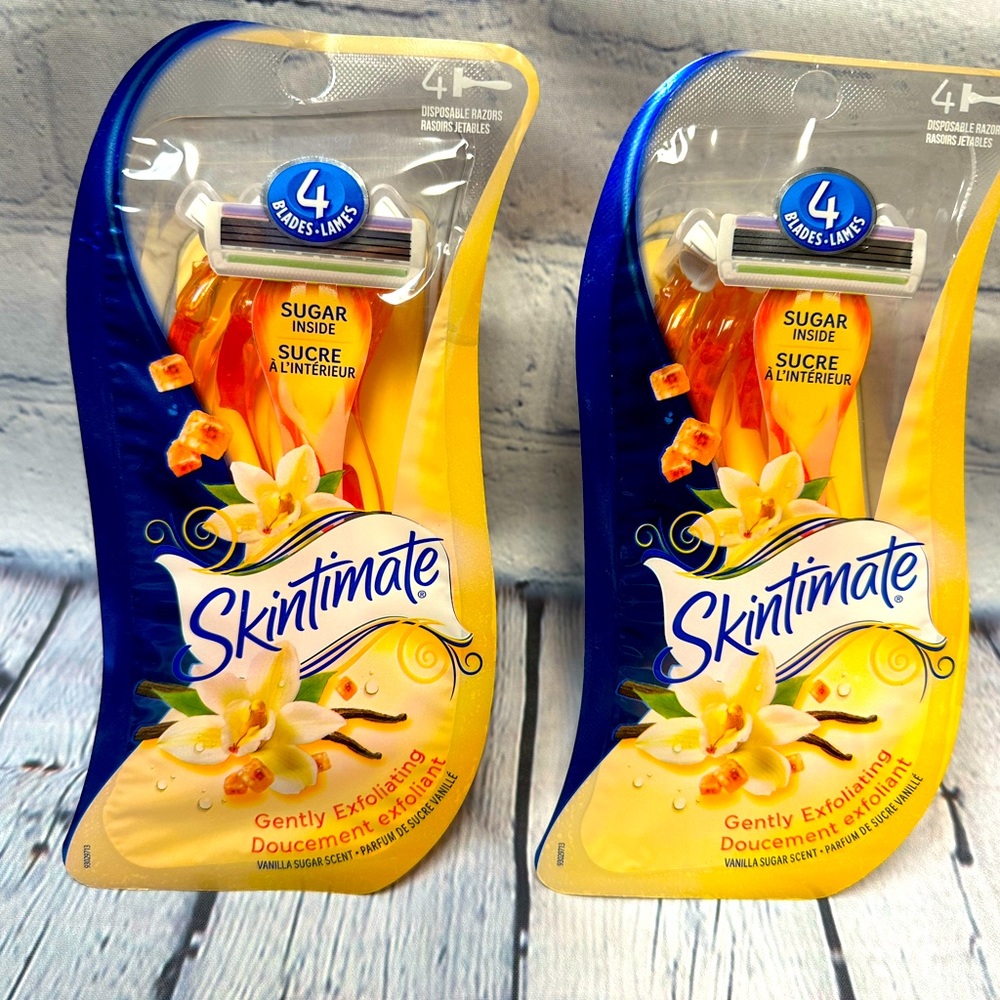 Skintimate warm vanilla sugar razors for women disposable